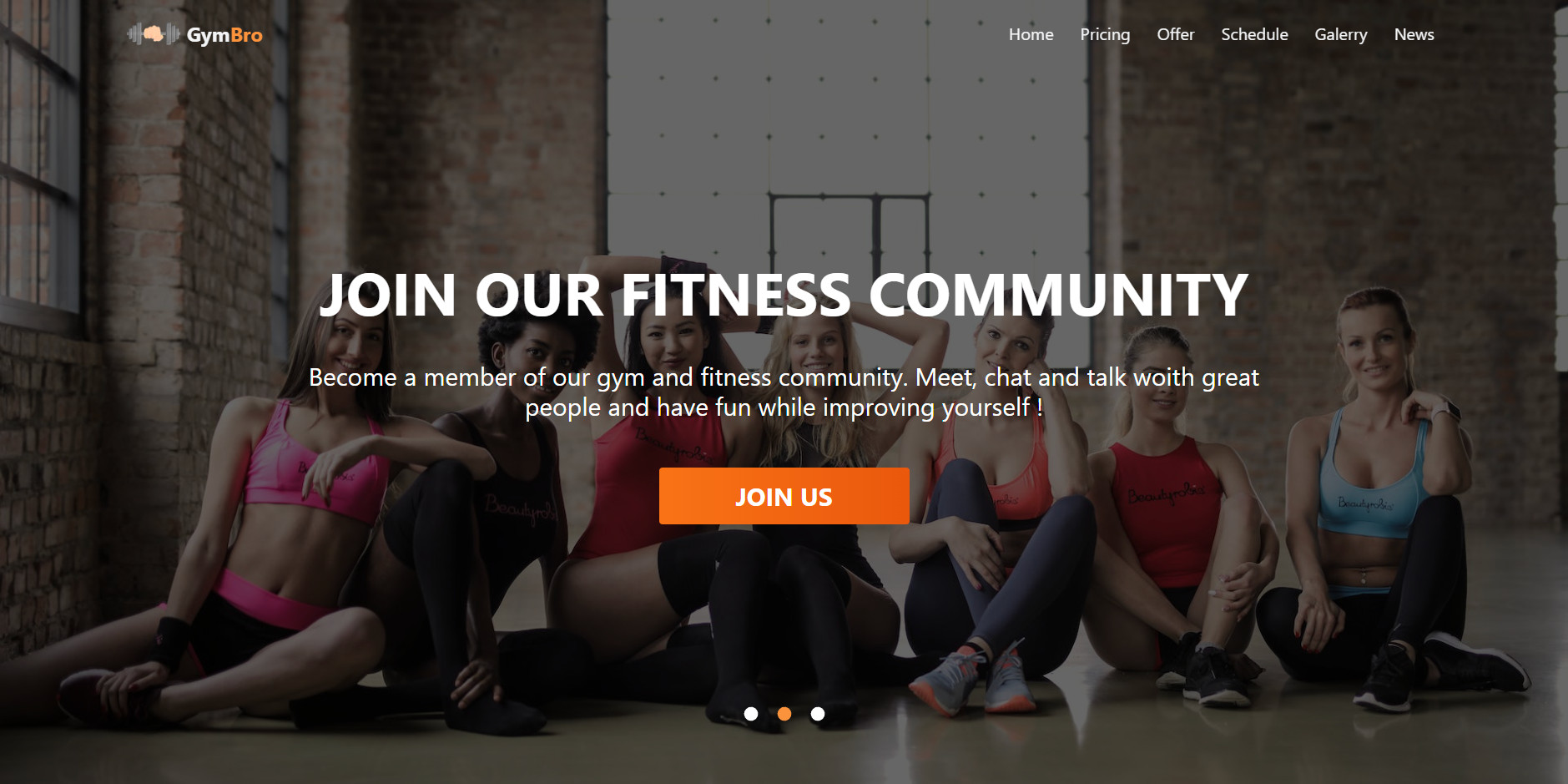 GymBro project screenshot